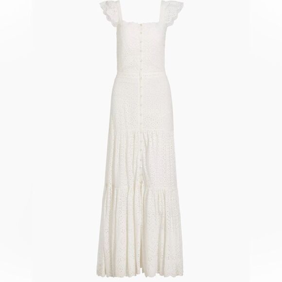 Veronica Beard Aislin Eyelet Tiered Maxi Dress - Picture 7 of 10